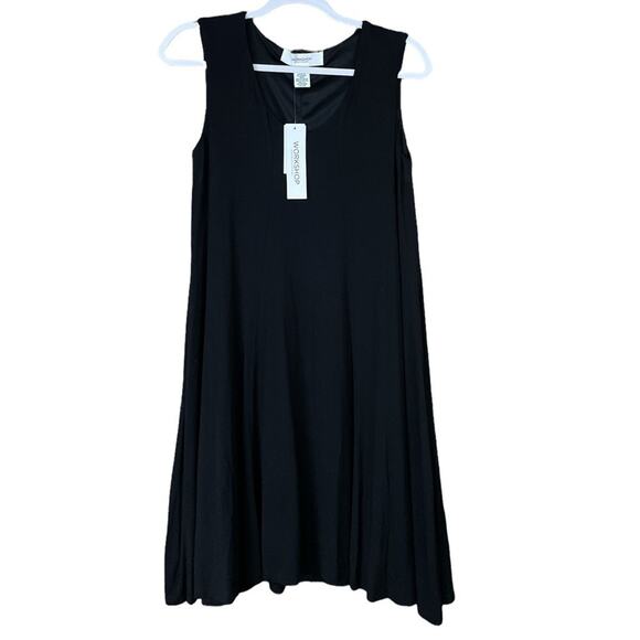 Workshop Republic Clothing Cut and Sew Sleeveless Dress Solid Black Size XS NWT - Picture 1 of 7